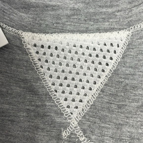 NWT Kensie Sleep Shirt Nightgown Short Sleeve Heather Gray L - Picture 10 of 16